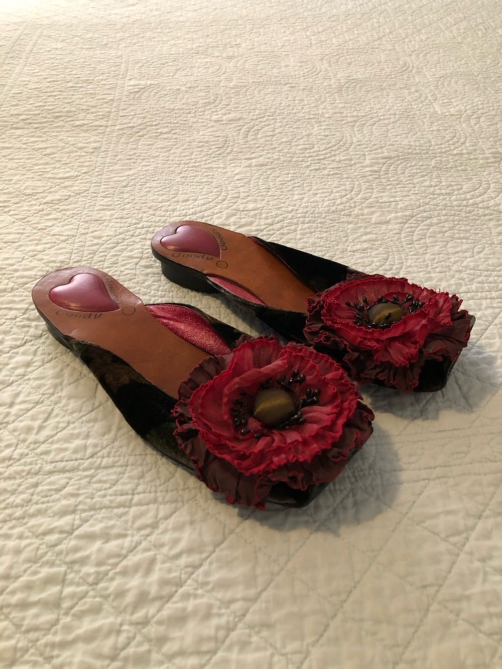 Vintage Goody Goody mules. Size 8.